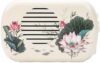 Jehoshaphat 1PC Mini Lotus Buddhist Buddha Pray Music Machine with 22 Buddha Songs Incantation,White