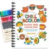 Jekohor Adult Coloring Book,Coloring Books for Adults Relaxation with 36 Markers,Funny Chill-Sweet Puns Includes 30 Pattern,Anxiety Relief-The Perfect Mindfulness Stress-Relieving Gifts for Women