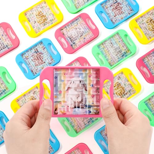 JellyArch 36 Pcs Mini Maze Puzzle Bulk for Kids Small Maze Cubes Game Educational Handheld Puzzle Travel Games Back to School Classroom Exchange Gifts for Students Adults (Pastel)
