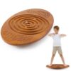 JellyArch Maze Balance Board for Kids Wobble Wooden Board with 2 Beads for Toddlers, Teens, Adult, Leg Workout, Exercise Training, Physical Therapy, Body Weight Fitness, Skiing, Surfing, Skateboarding