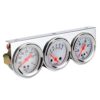 Jenivaint Triple Gauge Set, Mechanical Water Temp Volts Oil Press Meter, Plastic Metal 100 to 280°F 8 to 16V 0 100 PSI, White Dial Red Needle for Hot Rods Classics