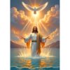 Jesus Christ Puzzles for Adults 1000 Pieces, Holy Spirit Dove Religious Christian Art Jigsaw Puzzle with Letters on Back, Difficult Hard Challenging Jigsaw Puzzles for Birthday Party Home Decor Gift