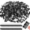 Jetec 100 Pcs Binder Clips Medium Paper Clamps Metal Paper Clips for Teachers Students Classroom Business Office and School Office Supplies (Black,1.6 Inch)