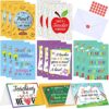 Jetec 24 Set Back to School Teacher Cards Gifts with Envelopes and Stickers Bulk for First Day of School Teachers Appreciation Gifts(Thank You)
