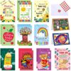 Jetec 24 Set Back to School Teacher Cards Gifts with Envelopes and Stickers Bulk for First Day of School Teachers Appreciation Gifts(Grateful)