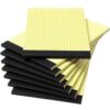 Jetec Small Graph Paper Notepad 5 x 8 Inch Mini Notebook Double Sided Memo Pads Back to School Supply Pocket Notepad Assorted Colors 50 Sheets Graph Paper (Black)