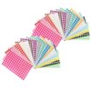 JEWEDECO 32 Sheets Round Color Coding Labels Waterproof Self-Adhesive Dot Stickers for Storage Bins Sealing Small Removable Circle Stickers for Office and School Organization