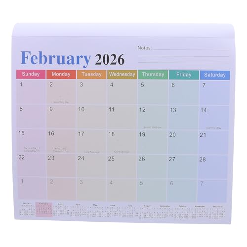 JEWEDECO Magnetic Fridge Calendar Planner 18-month Monthly Refrigerator Calendar from Jan 2026 to June 2027 with Large Writing Spaces and Magnetic Attachment for Home and Office Use