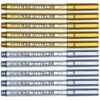 JEWEDECO Silver Metallic Marker Pens Versatile Plastic Markers 20pcs with Fine Precision Tip and Scrapbooking for Writing, Scrapbooking, and Guest Book Signing in Classroom or Craft