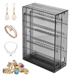 Jewelry Holder - Clear Acrylic Stand with Drawers