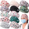 Jexine 12 Pcs Nurse Headbands for Women Non Slip Nursing Headbands with Buttons Dental Assistant Accessories Hygienist Doctor Gifts Elastic Hair Bands (Veterinary)