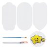 Jianyiihuly 30 Pcs Foam Texture Paper 3D Drawing Magic Canvas Sponge with Water Brush for Acrylics Painting DIY 3D Drawing