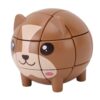Jiawu Bear Shaped Puzzle Cube, ABS Safe Material 3 Tier Challenge Beginner Cube, Puzzle with 6Pcs Set for Family Gathering and Kids Brain Training