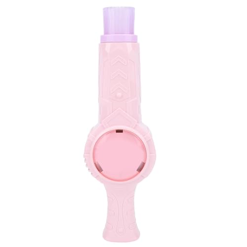 Jiawu Fog Bubble Machine for Kids, Rechargeable USB Charging LED Lights Synced to Music Smoke Bubble Machine, Rechargeable Smoke Wand with Dry Gloves for Children Above 3 Years (Pink Purple)