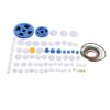Jiawu Plastic Gears Kit with Durable and Crown Gears for DIY Robot Toy Parts (80 Kinds Gear kit)