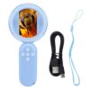 Jiawu Portable Handheld Microscope with Adjustable LED Lights 2 Inch Screen for Young Scientists Indoor Outdoor Exploration