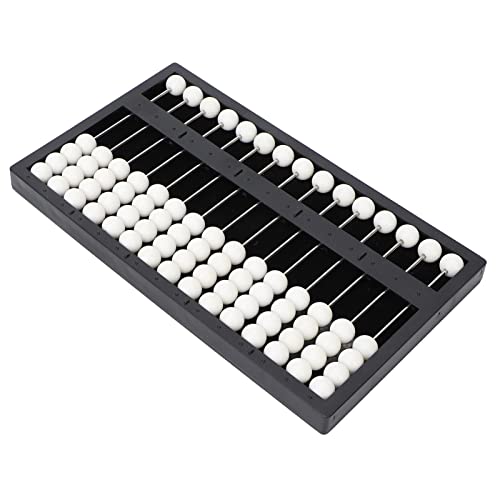 Jiawu Professional Blind Abacus for Math Concepts, Early Education Learning Tool - Durable ABS Desktop Abacus, Smooth Beads for Counting, Addition, Subtraction, Multiplication, 6.3 X