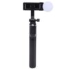 Jiawu Selfie Stick Tripod with Fill Light Adjustable and Extendable for iOS and Phones 35.43in Durable Travel Accessory