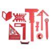 Jiawu Woodworking Layout Tools Durable Practical Fast Wood Board Splicing Measuring Ruler Set for Carving Drawing Polishing