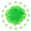 JIEYAO 300Pcs Green Leaf Beads, Clear Acrylic Leaf Crystal Glass Spacer Beads Leaves Pendant Charms with 2mm Hole for Jewelry Making DIY Crafts Jewelry Making Earring Necklace Anklet