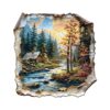 Jigfoxy Wooden Puzzle for Adults, Autumn Dreamscape Jigsaw Puzzles for Adult, Unique Animal Shape Wood Cut Puzzles, Christmas Thanksgiving Gifts for Friends Family (L-12.6 * 12.4in-265pcs)