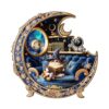 Jigfoxy Wooden Puzzle for Adults, Magic Cat Jigsaw Puzzles for Adult, Unique Animal Shape Wood Cut Puzzles, Christmas Thanksgiving Gifts for Friends Family (M-11.4 * 11.4in-180pcs)