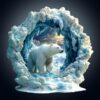 Jigfoxy Wooden Puzzle for Adults, Polar Bear Jigsaw Puzzles for Adult, Unique Animal Shape Wood Cut Puzzles, Christmas Thanksgiving Gifts for Friends Family (L-13.4 * 13.4in-265pcs)