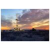 Jigsaw Puzzles 1000 Pieces for Adult Drone View of Oil Or Gas Drill Fracking Rig Pad As Rises in Puzzle Game Family Wooden Leisure Activity Home Decor