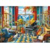 Jigsaw Puzzles 300 Pieces for Adults Room Piano Adult Puzzles 300 Piece Puzzles for Kids Ages 8-10 10-12 Recycled Cardboard Puzzle Pieces Family Challenging Game 20.5x15IN