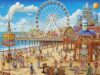 Jigsaw Puzzles 500 Pieces for Adults Ice Cream on The Boardwalk Beach Jersey Shore Holiday Educational Games Colorful Puzzles for Home Decoration 20.4'' x 14.9''