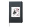 Jiin I Cherry Blossoms I Vintage Japan Nature Flowers Hardcover Journal, Black