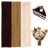 jijAcraft 300Pcs Pipe Cleaners Chenille Stems, Brown Gradient Pipe Cleaners