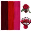 jijAcraft 300Pcs Pipe Cleaners Chenille Stems, Red Assorted Pipe Cleaners