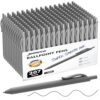 JIMMIDDA 207 Pcs Ballpoint Pens Bulk, 1.0mm Black Ink Smooth Writing, Gray