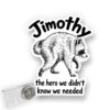 Jimothy Badge Reel Seattle Raccoon Badge Holder Cute PNW Animal ID Clip Timothy Raccoon Short Spine Syndrome Viral Meme Accessories Cryptid Nature Wildlife Animal Lover Gifts for Nurses Teacher Doctor