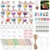Jinei 174 Pieces Fairy Magic Potions Kit with 24 Mystery Witch Potion Bottles Fairy Wing DIY Magic Mix Making Kit for Christmas Decorations Birthday Creative Gifts Filling Supplies(Ball Style)