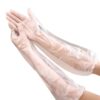 JINGLIKANG Long Arm Disposable PE Gloves 31.5 inches Waterproof Thickened Household Cleaning Livestock Gloves，Blue：50