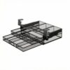 Jinhxofs Office Desk Organizer Under Desk Slide Out Drawer Shelf Basket With Clamp Mesh Metal Carbon Steel Ventilated, Upgraded Double-Layer Desk Organizer With Rails