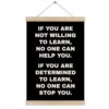 JioJio Chan Inspirational Wall Art for Classroom - Motivational Quotes Wall Decor for Office Home, Black Office Decor, Positive Affirmations Posters