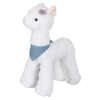 JISADER Alpaca Toy Standable Plush Doll Stuffed Animal Seat Back Cushion Filled with PP Cotton Suitable for Shelves Sofas Cars Bedrooms, White, M