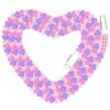 Jiunai Beaded USB to USB C Cable 6ft Cute Heart Shape Beaded Phone Charger for Carplay 27W Charging Type C Cable Teen Girls Women Gifts Pretty USB C Cable for iPhone 17 16 15 Galaxy S26 S25 for iPad