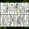 JJUNW 14 Pcs Leaf Vine Stencils,DIY Crafts Drawing Templates,