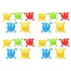 jklymm Finger Novelty Leaping Frog Appliance Educational Toy Pack of 20 Pressing Toy Bright Color Novelty Jumping Frog Bulk