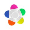 jklymm Fluorescent Highlighter Marker Pen 5-Color-in-1 Spinner Highlighter Pen for Notebook Planner Journal Highlighting