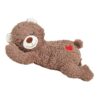 jklymm Realistic Bear Embroidery Heart Design Plush Pillow for Dog Producing Continuous Heartbeat Sound Emotional Security Plush Stress Relief Heartbeat Simulation