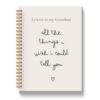 JLLBF Grandma Memorial Gifts Spiral Notebook 5.5x8.3in