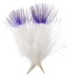 John Bead Marabou Feathers 4-6 Inches (18 Grams) White/Purple Fluffy Craft Feather for DIY Arts & Crafts, Decorations, Dream Catcher Supplies