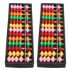 JOINPAYA 2pcs -Column Beads Abacus Counting for Early Learners, Plastic Arithmetic Frame with Colorful Beads and Sleek Track to Enhance Visual Recognition, for Elementary Classrooms