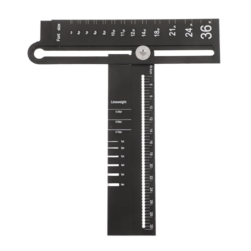 JOINPAYA Aluminum Alloy Multifunction Drafting Ruler Kit with Precision Measurement and Portable Design, for Classroom Lessons and Outdoor Measuring, Drawing Tools for Geometry