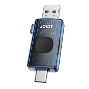 JOIOT 128GB USB C Flash Drive USB 3.2 Gen 1 up to 110MB/s Retractable, Blue